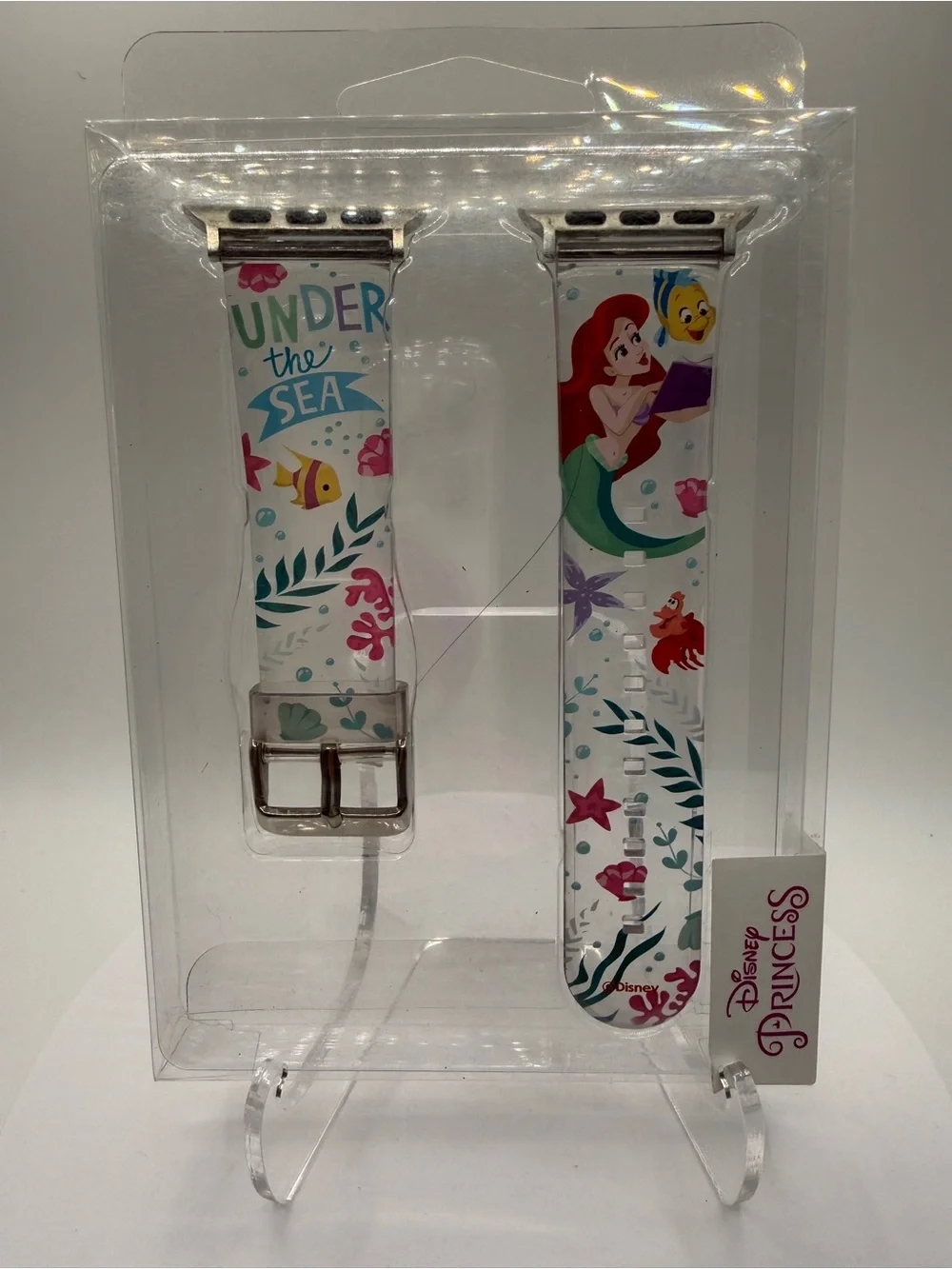 NWOT Disney The Little Mermaid Ariel Apple Watch Band - Under the Sea Clear - Picture 1 of 5